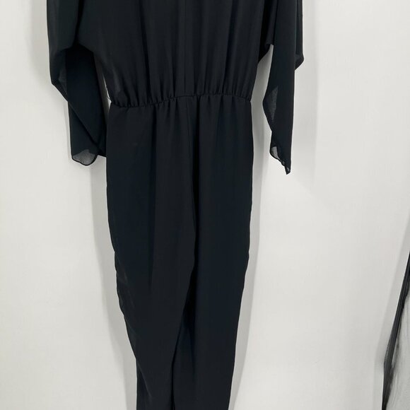 Vintage Michael Maiello for Pat Richards Black Jumpsuit Size 10 1970's - Picture 14 of 16